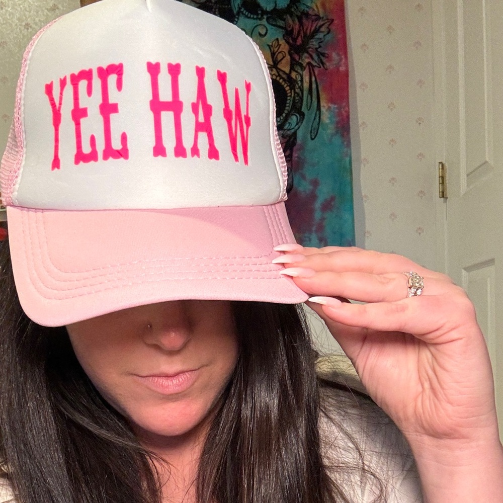 Pink “Yee Haw” SnapBack Hat
